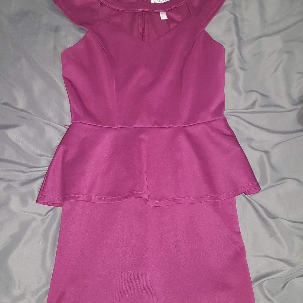 Burgundy dress
